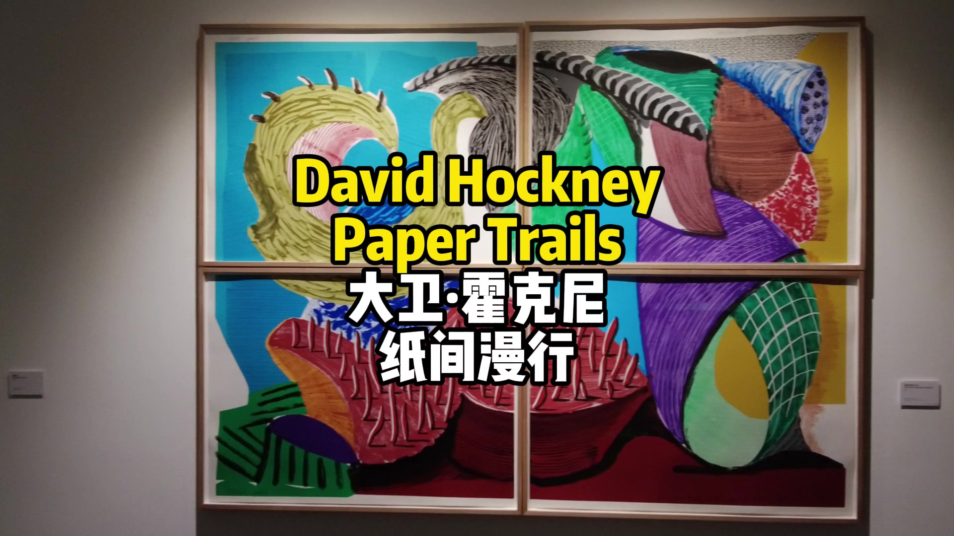David Hockney's 'Paper Trails' Exhibition debuts at the Modern Art